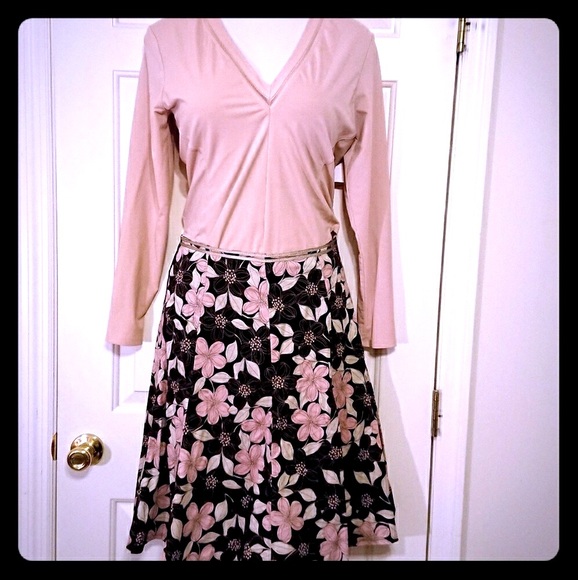 Power Boho A-Lined Skirt - Floral - Picture 1 of 2